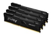 RAM - Kingston FURY Beast DDR4-3600 - 64GB - CL18 - Quad Channel (4 pcs) - Intel XMP - Sort - KF436C18BBK4/64