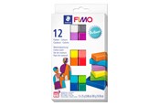 Hobby artikler - Staedtler FIMO soft sæt. 12 x ½ blok, Brilliant - 8023 C12-2