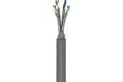 Netværkskabel - Pro CAT 6a network cable S/FTP (PiMF) grey 100 m - Grå - 100m - 4040849960949