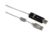 Netværksadapter (netkort, printserver mv.) - Hama USB 2.0 Link Cable for Windows - direct connect adapter - 49248