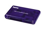 Hukommelseskort - adapter og kortlæser - Hama USB 2.0 30 in 1 CardReaderWriter - card reader - USB 2.0 - 55348