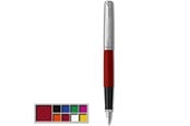 Skrive- og Tegneværktøjer - Parker Jotter Originals-fyldepen, klassisk rød lakering, medium spids, blå blækpåfyldning - 2096872