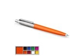 Skrive- og Tegneværktøjer - Parker Jotter Originals-kuglepen, orange lakering, medium spids, blå blæk, boblepakke - 2076054