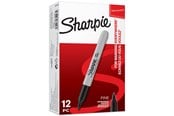 Skrive- og Tegneværktøjer - Sharpie Permanent Markers | Fin spids | Sort | 12 styk - S0810930