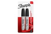 Skrive- og Tegneværktøjer - Sharpie Permanent Markers | Mejselspids | Sort | 2 styk - 1986195