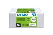 Papir, Fotopapir og Etiketter - DYMO LabelWriter store adresseetiketter | 36mm x 89mm | 12 ruller x 130 stk - 2093093