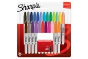 Skrive- og Tegneværktøjer - Sharpie Permanent Markers | Fin spids | Forskellige farver | 24 styk - 2065405