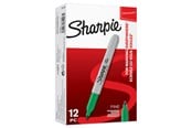 Skrive- og Tegneværktøjer - Sharpie Permanent Markers | Fin spids | Grøn | 12 styk - S0810960