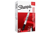 Skrive- og Tegneværktøjer - Sharpie Marker TwinTip EF/F sort - S0811100