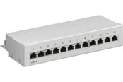 Netværkskabel - Pro CAT 6 Mini/Desktop Patch Panel 12 Port grey - Grå - 4040849693069