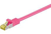 Netværkskabel - Pro RJ45 patch cord CAT 6A S/FTP (PiMF) 500 MHz with CAT 7 raw cable - Pink - 20m - 4040849916595
