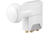 Tilbehør (Ophæng, fatninger, mv.) - Goobay Universal Quattro LNB white-grey - Digital SAT-LN - 4040849672712
