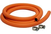 Grill og tilbehør - cozze ® Slange til regulator, 2,0M & 2 x Spændebånd til slange studs - 90147