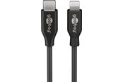 USB kabel - Pro USB-C <-> Lightning - 0.5m - Sort - 4040849394287