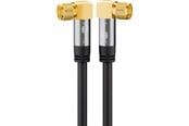 Antennekabel/stik - Pro SAT antenna cable (135 dB) 4x shielded 3m - 4040849705786