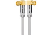 Antennekabel/stik - Pro SAT antenna cable (135 dB) 4x shielded 3m - 4040849704840