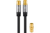 Antennekabel/stik - Pro TV antenna cable (135 dB) 4x shielded 5 m - 4040849703843