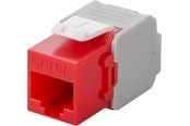 Netværkstilbehør - Pro Keystone module RJ45 CAT 6A UTP red - 4040849906893