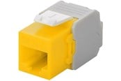 Netværkstilbehør - Pro Keystone module RJ45 CAT 6A UTP yellow - 4040849906916