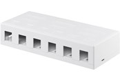 Netværkstilbehør - Pro Keystone empty housing 6 port - 4040849793790