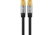 Antennekabel/stik - Pro SAT antenna cable (135 dB) 4x shielded 1m - 4040849706615