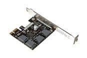 Harddisk - tilbehør - ASUS PCIE TO 4 SATA CARD-SI - 90MC0AZ0-M0ECY0