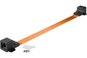 Netværkskabel - Pro Ultra-slim RJ45 LAN window feed-through 0.3 m - Transparent - 0.3m - 4040849714122