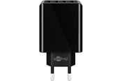 Mobil - Adaptere & Opladere - Pro 4-way USB charger (30W) black - 4040849449536