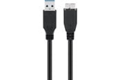 USB kabel - Pro USB-A <-> USB Micro-B 3.0 - 1.8m - Sort - 4040849660269