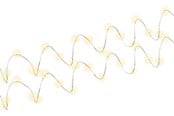 Lamper - Pro 2 x Silver wire light chain with 20 LEDs incl.timer - 4040849445903