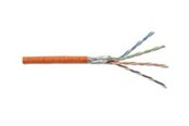 Netværkskabel - DIGITUS CAT7 S-FTP Roh-Inst.kabel.100m - Orange - 1000m - DK-1743-VH-10