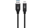 USB kabel - Pro USB-A <-> USB-C - 1m - USB 3.2 Gen 2 - Sort - PUSB3.2G2-AC-BLK-1M