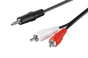 Audio kabel - Pro Audio cable AUX adapter 3.5 mm male to stereo RCA male CU - 4040849516511