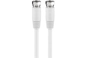 Antennekabel/stik - Pro SAT antenna cable (80 dB) 2x shielded 2.5m - 4040849507380