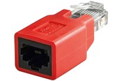 Netværkskabel - Pro 5e RJ45 cross-over modular adapter CAT 5e - Rød - 4040849689123