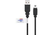 USB kabel - Pro USB 2.0 Hi-Speed cable with USB certificate Black - 4040849939020