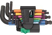 Værktøj - Wera 950/9 Hex-Plus Multicolour 2 Allen Allen key set 9-piece - 05133164001