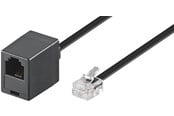Netværkskabel - Pro Modular telephone extension cable - Sort - 3m - 4040849682599