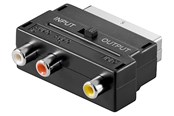 Skærmkabel - Pro SCART to composite audio/video adapter IN/OUT - 4040849501227