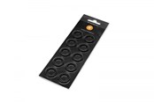 Gør-det-selv vandkøling - EK Water Blocks EK-Quantum Torque Color Ring 10-Pack STC 12/16 - Black - 3831109816639
