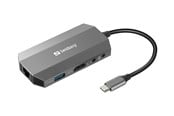 Dockingstation - Sandberg USB-C 6-in1 Travel Dock - 136-33