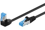 Netværkskabel - Pro LAN CAT 6A U/UTP 90° - Sort - 2m - 4040849515583