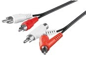 Audio kabel - Pro Stereo connector cable RCA with passthrough - 4040849502149
