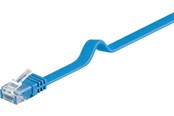 Netværkskabel - Pro LAN CAT 6 Flat U/UTP - Blå - 1m - 4040849964077