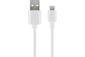 USB kabel - Pro USB-A <-> USB Micro-B - 1m - Hvid - 4040849775277