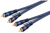 Audio kabel - Pro Car HiFi stereo RCA connector cable double shielded - 4040849501753