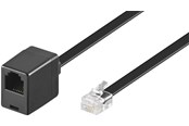 Netværkskabel - Pro Modular telephone extension cable - Sort - 10m - 4040849682612