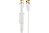 Antennekabel/stik - Pro Flat SAT antenna cable (80 dB) 2x shielded weatherproof 5m - 4040849672965