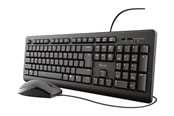 Tastatur - Trust Primo - Tastatur & Mus sæt - Sort - 23970