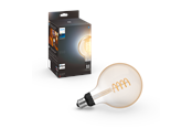 Smart Home - Philips Hue White Ambiance Filament G125 E27 Globe Pære - 1-Pak - 929002478101